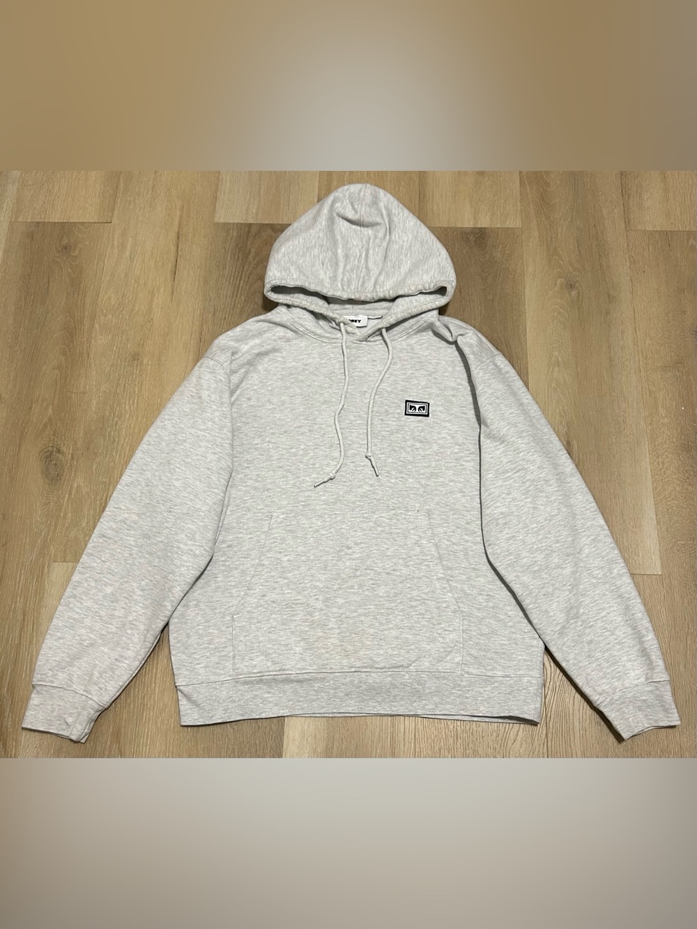 Obey Light Gray Pullover Hoodie